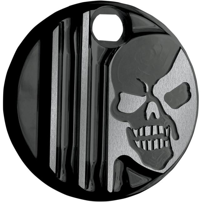 Covingtons C1129-B Fuel Door - Machine Head - Gloss Black Powdercoat