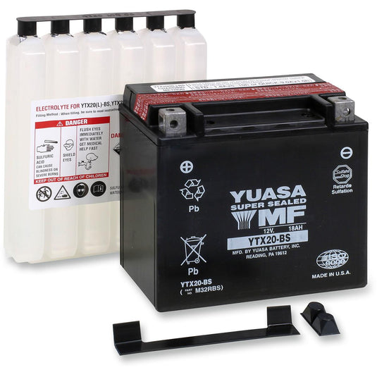 Yuasa YUAM32RBS Maintenance Free Battery - YTX20-BS