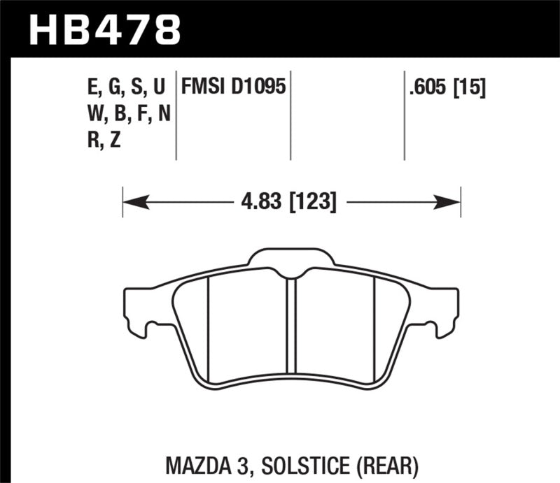 Load image into Gallery viewer, Hawk Performance HB478W.605 HAWK DTC-30 Brake Pad Sets
