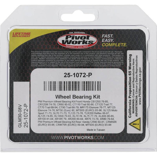 Pivot Works 25-1072-P PIV Wheel Bearing Kit