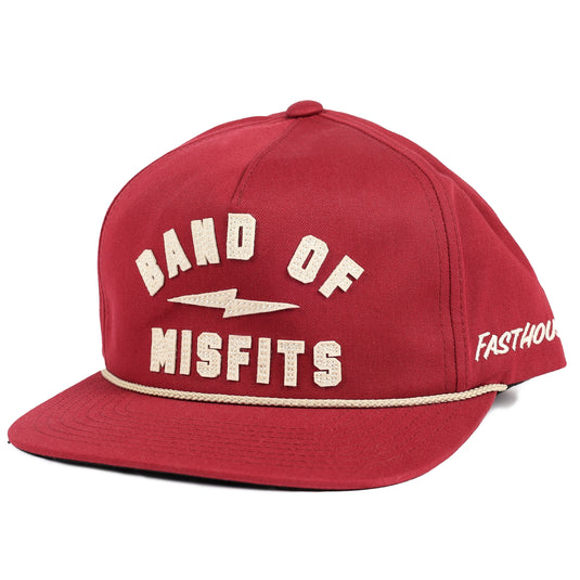 Fasthouse Capone Hat (One Size Fits All, Oxblood)