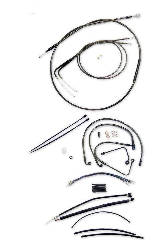 Magnum 487171 Black Pearl Handlebar Installation Kit for 12-14in. Ape
