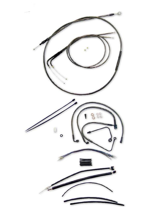 Magnum 487182 Black Pearl Handlebar Installation Kit for 15-17in. Ape
