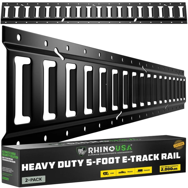 Load image into Gallery viewer, Rhino Usa TD-ETRAIL5-2PK-BLK RSA Tie Down Rails

