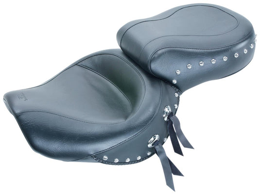Mustang 75008 Wide Touring One-Piece Seat - Studded