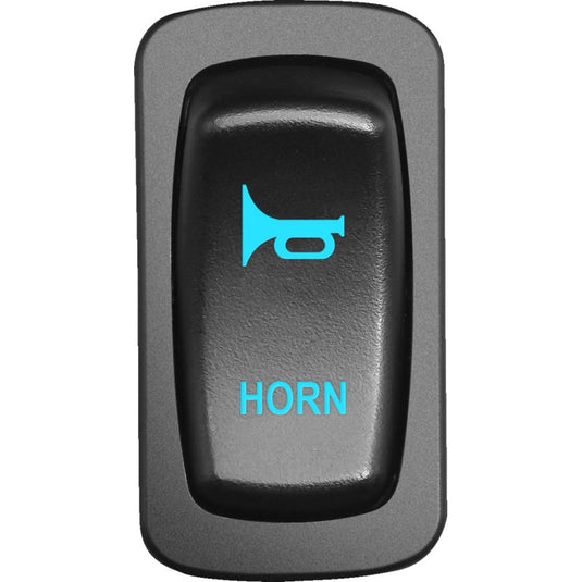 Moose Utility HRN-CAR-B Low Profile Rocker Switch - Horn - Blue