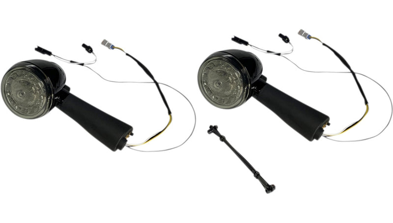 Custom Dynamics PB-SCOUT-RR-BS Probeam Rear LED Turn Signal for Indian - Black Finish/Smoke Lens