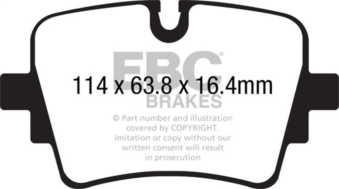 Ebc DP42192R EBC Yellowstuff Brake Pad Sets