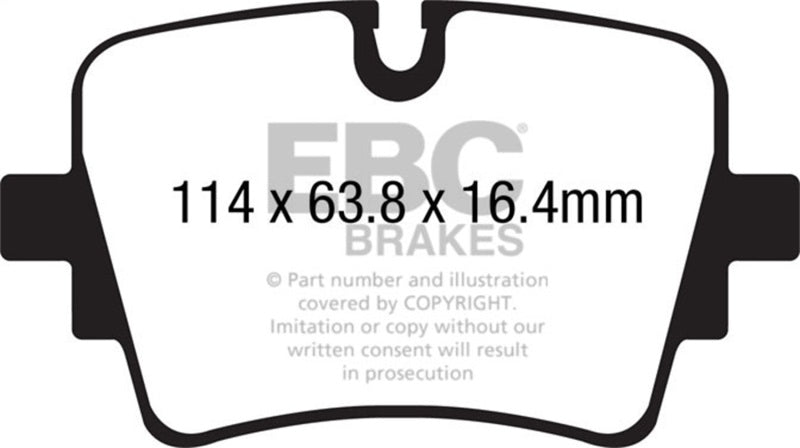 Load image into Gallery viewer, Ebc DP42192R EBC Yellowstuff Brake Pad Sets
