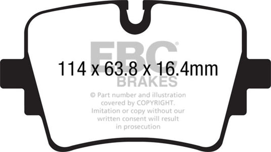 Ebc DP42192R EBC Yellowstuff Brake Pad Sets
