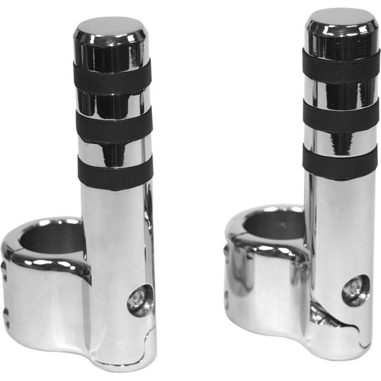 Lindby 715 Clamp-on Wide Band Footpegs - Chrome