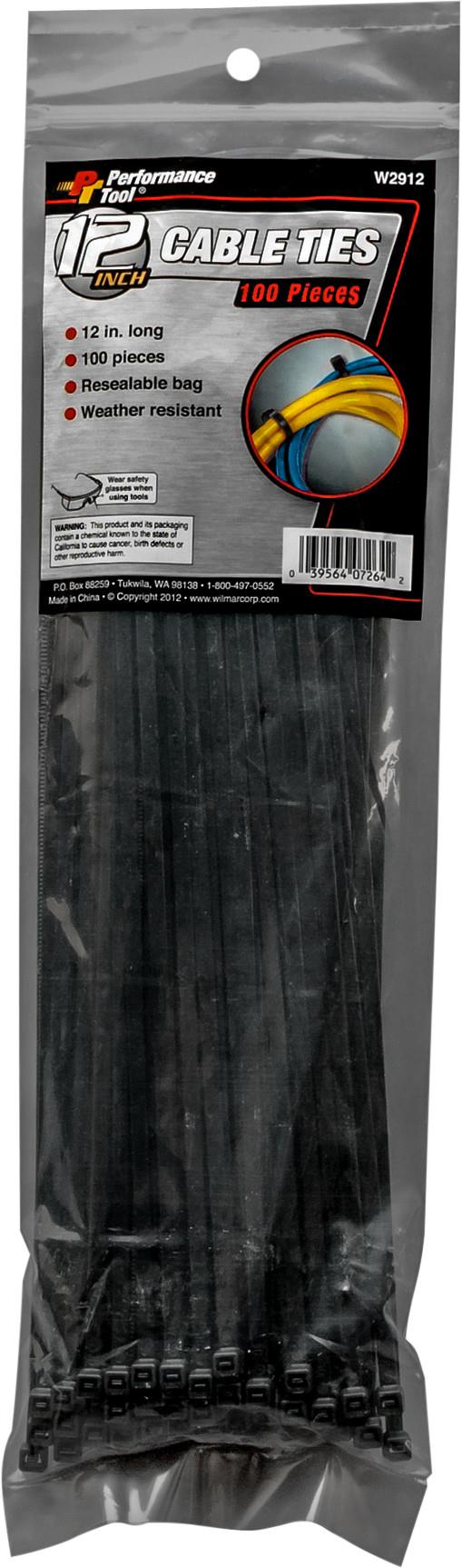 Performance Tools W2912 Cable Ties - 12in.