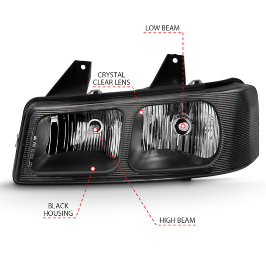 Anzo 111474 ANZ Crystal Headlights
