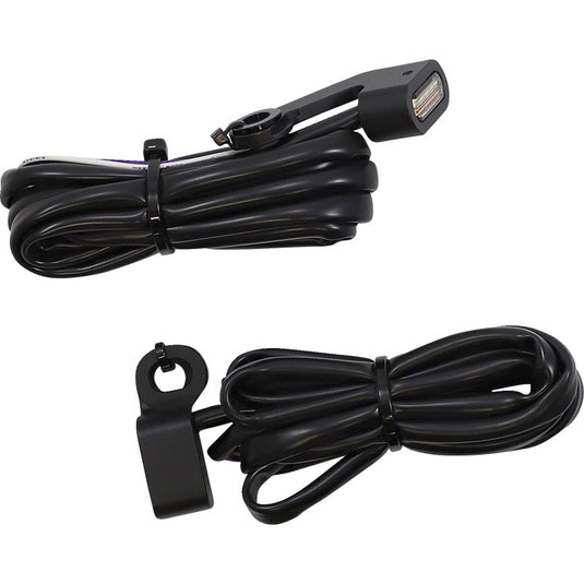 Drag Specialties 2040-2792 LED Handlebar Marker Lights - Matte Black - Clear Lens