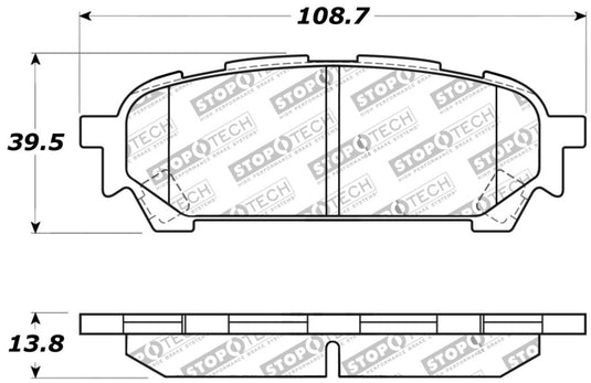 Stoptech 309.10040 ST Sport Brake Pads