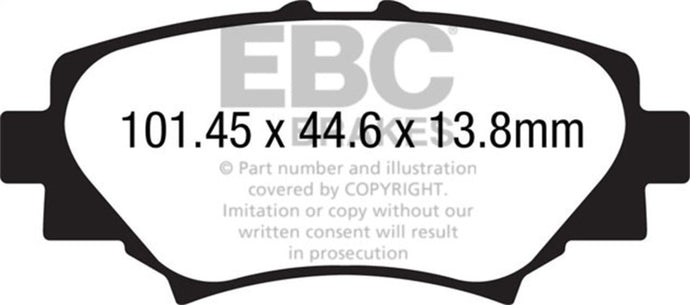 Ebc DP22186 EBC Greenstuff Brake Pad Sets