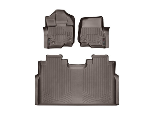 Weathertech 47697-1-2 WT FloorLiner - Front - Cocoa