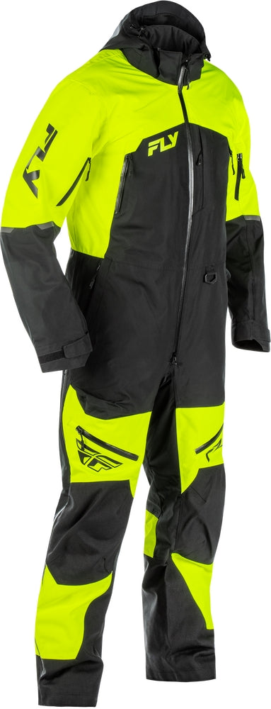 Fly Racing Incline Monosuit Shell (Lg Tall, Black/Hi-Vis Yellow)