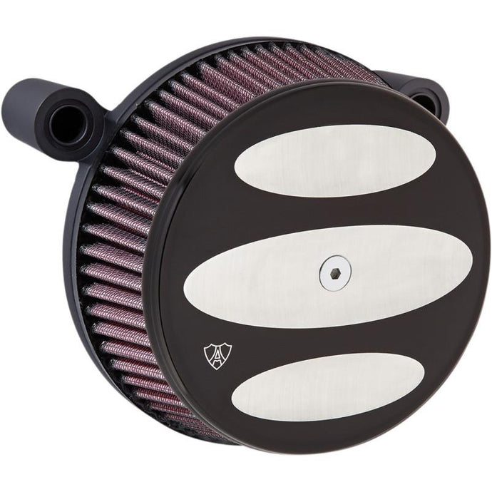 Arlen Ness 18-340 Big Sucker Stage I Air Filter Kit - Scalloped - Black