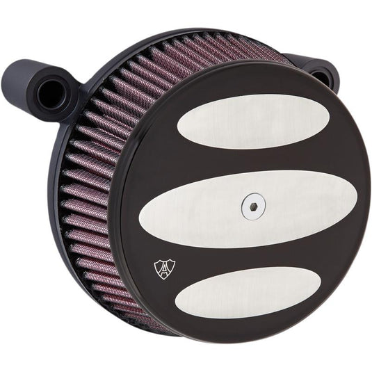 Arlen Ness 18-340 Big Sucker Stage I Air Filter Kit - Scalloped - Black