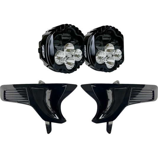 Custom Dynamics SD2-23-RG-WW Shark Demon 2 Dual Headlight Kit with Vented Speed Plates