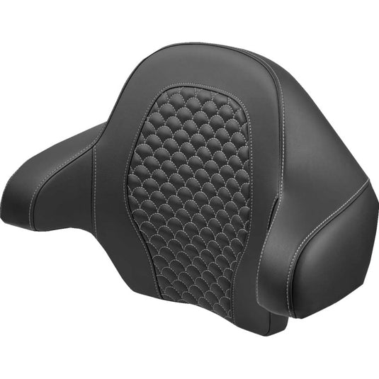 Saddlemen 814-07-20905 Roadsofa Tour-Pak Backrest Pad for King Tour-Pak - DS with Silver Stitching