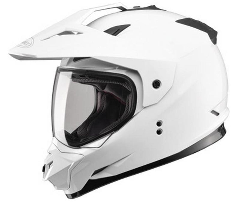 G-Max GM11D Dual Sport Solid Helmet Black