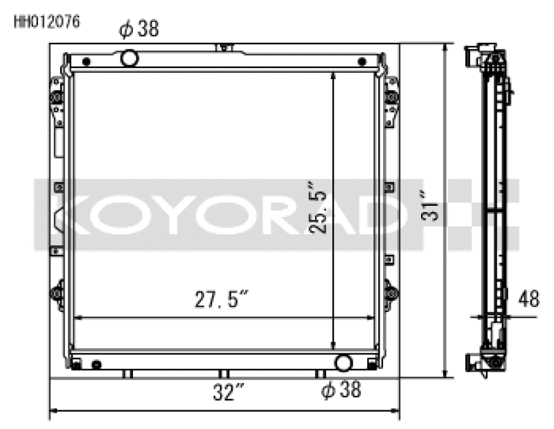 Load image into Gallery viewer, Koyo HH012076 KOY Racing Radiators
