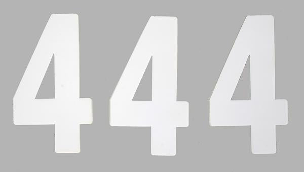 Factory Effex 03-0204 Mini Pro Number 5in. - No.4 - White