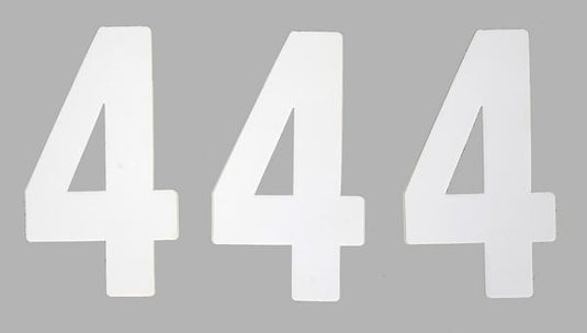 Factory Effex 03-0204 Mini Pro Number 5in. - No.4 - White