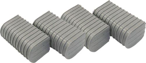 Caliber Trailer Products 23072 Bunk Wrap End Cap Only  - 2in x 4in.  - Gray