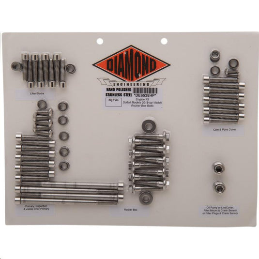 Diamond Engineering DE6528HP OEM-Style Polished Stainless Engine Kit