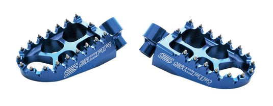 Scar Racing S3512B Evolution Racing Footpegs - Blue