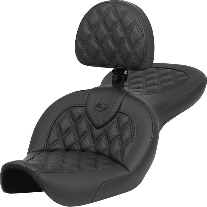 Saddlemen 896-05-182BR Roadsofa LS Seat with Drivers Backrest