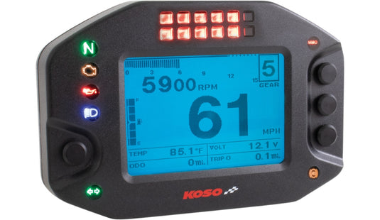Koso North America BA073000 RS-2 Multi-Function Meter/ Data Recorder