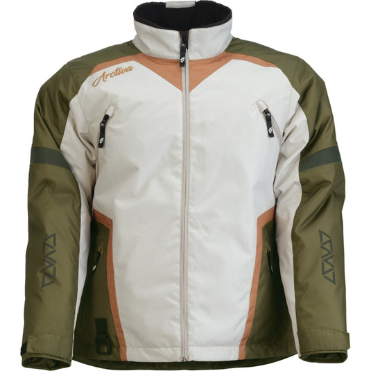 Arctiva Pivot 8 Womens Jacket (Small, Green/Tan)