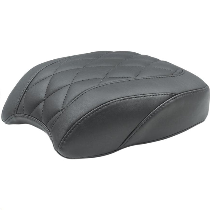 Mustang 83048 Wide Tripper Solo Seat - Diamond Stitch - Black