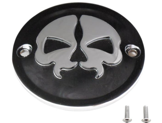 Drag Specialties 0940-1615 Split Skull Points Cover - Black