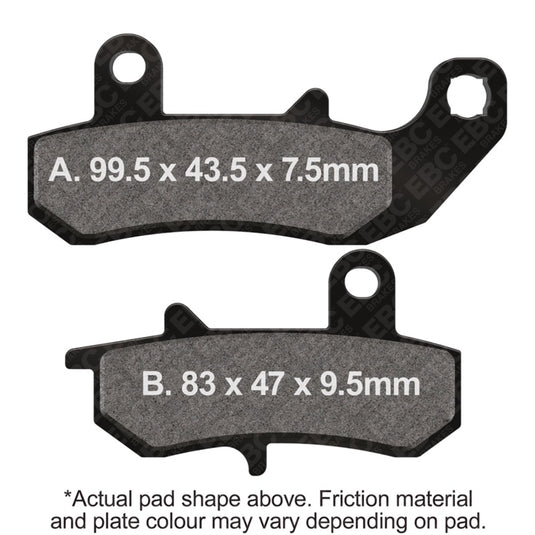 Ebc Powersports FA157R EBC R Sintered Brake Pads
