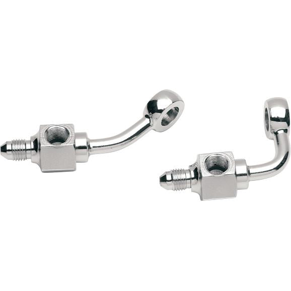 Drag Specialties 1742-0050 7/16in.-24 Banjo Bolt with Step-Down to 3/8in.