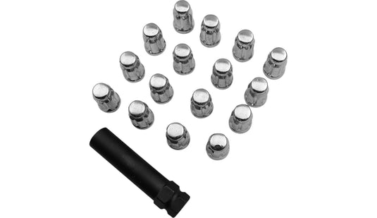Moose Utility SPMO03806L4 Lug Nut - Splined - 12 mm x 1.25 - Chrome - 16pk.