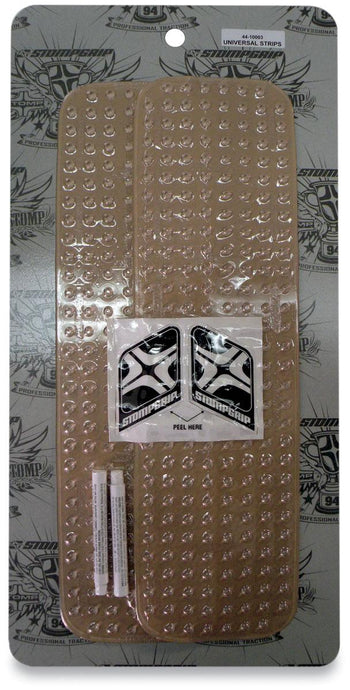 Stompgrip 33-10-0002C Universal Traction Strips - 4.25in. x 15.5in. - Volcano - Clear