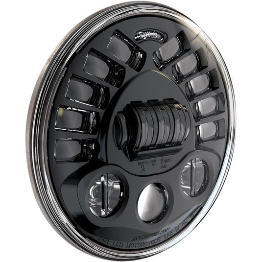 J.W. Speaker 0555011 7in. 8790 LED Adaptive 2 Headlight without Mounting Ring - Black