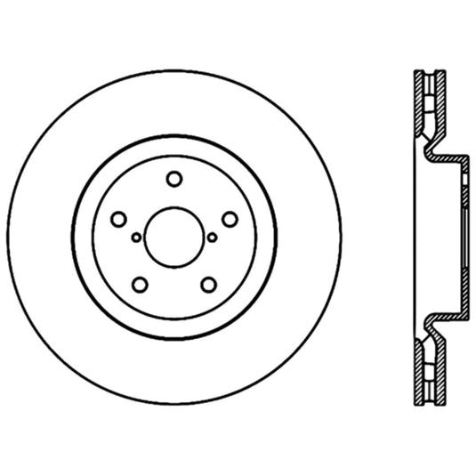 Stoptech 125.47022CRY ST Premium Carbon Brake Rotors