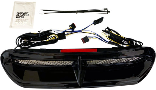 Custom Dynamics CD-VENT-AW2-B Dynamic LED Vent Inserts - Gloss Black with Black Mesh
