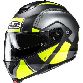 Hjc C91 JYN Helmet (Small, Semi-Flat Hi-Viz Yellow (MC-3HSF))