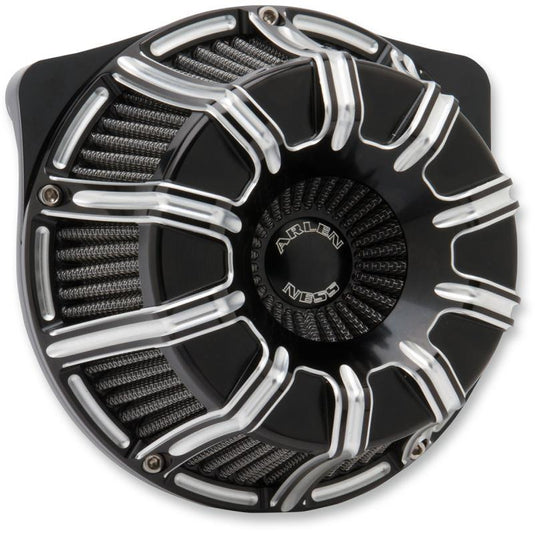 Arlen Ness 18-941 Inverted Series 10-Guage Air Cleaner Kit - Black Anodized
