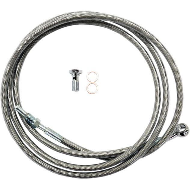 La Choppers LA-8052C19 Stainless Steel Clutch Line Kit - For 18-20in. Ape Hanger