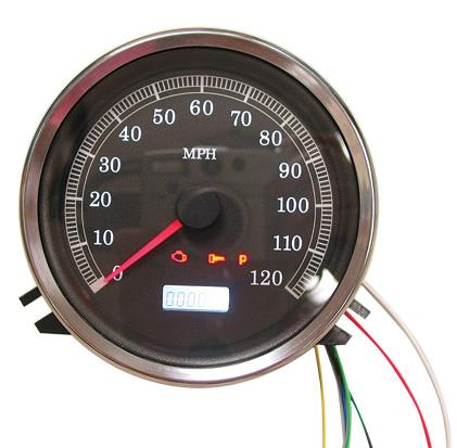 Harddrive T21-6983-12 Speedometer - Black Face