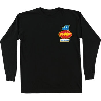 Load image into Gallery viewer, Fmf Racing America First Long-Sleeve T-Shirt (Large, Black)
